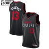 Miami Heat Bam Adebayo Nike 2023-24 City Edition Musta Pelipaidat Swingman - Lasten